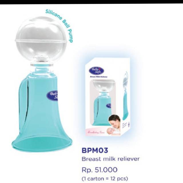 BPM03 Baby safe Breast Milk Reliever / wadah / pompa asi babysafe