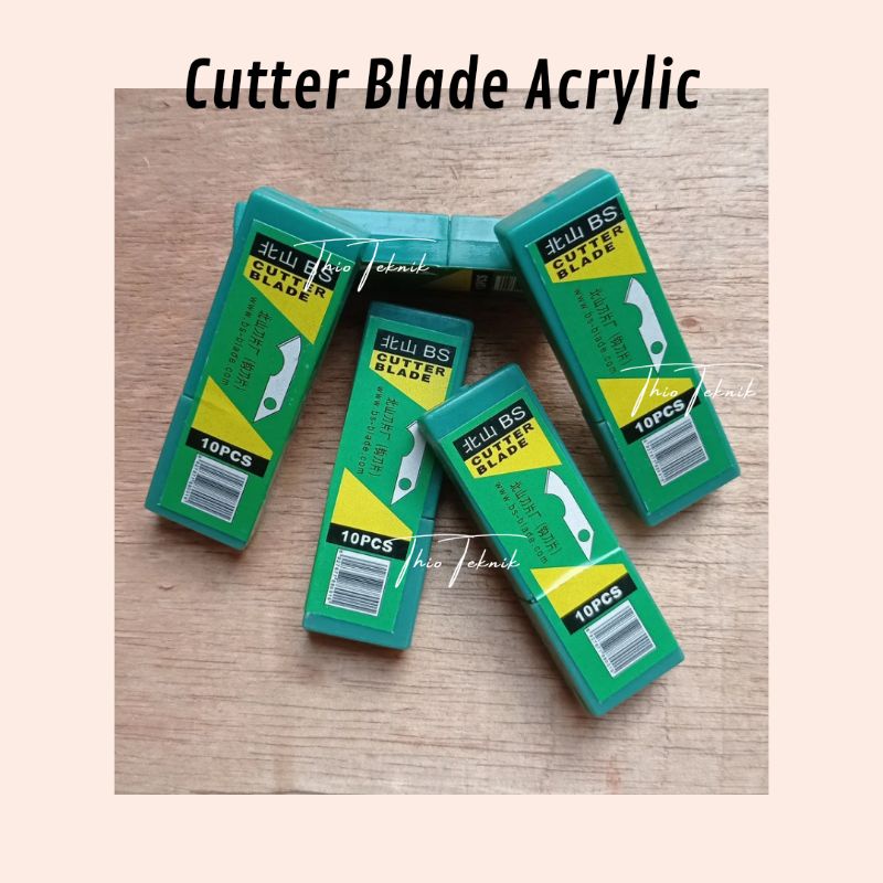 

Isi Cutter Acrylic / Cutter Blade Acrylic