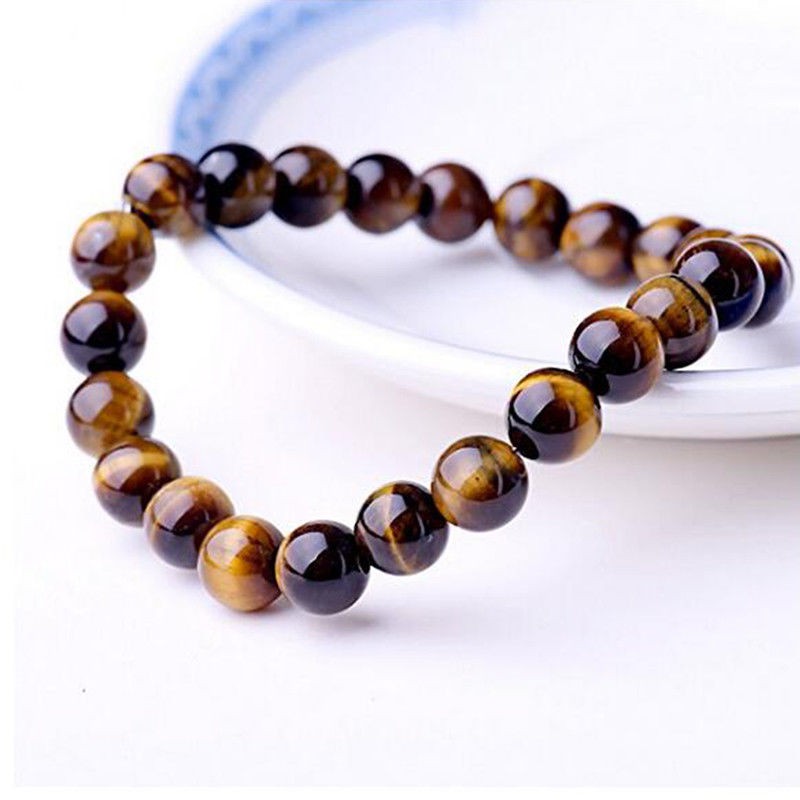 Gelang Natural Tiger Eye Chakra Reiki Energy Healing Yoga GEM-101