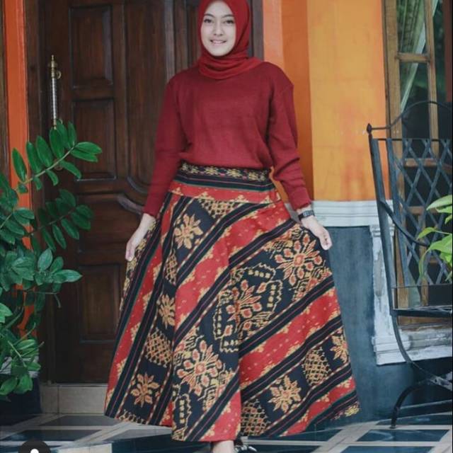 Rok tenun original antik motif kupang