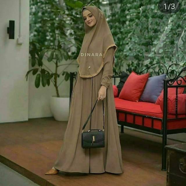 {BISA COD} Gamis Syari asdf Gamis + khimar ASYAFA SYARI gamis syar'i cantik murah stylish terbaru