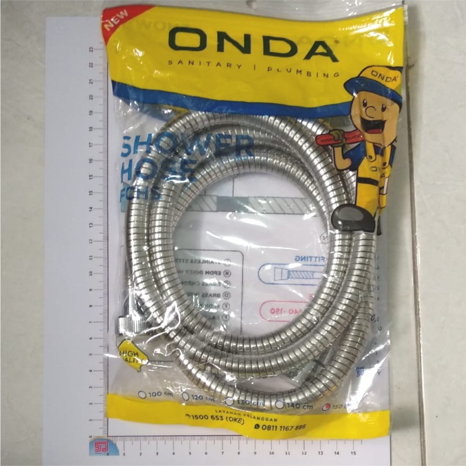 ONDA FCHS Flexible Shower Hose Selang Fleksibel 100cm / 120 / 150 cm