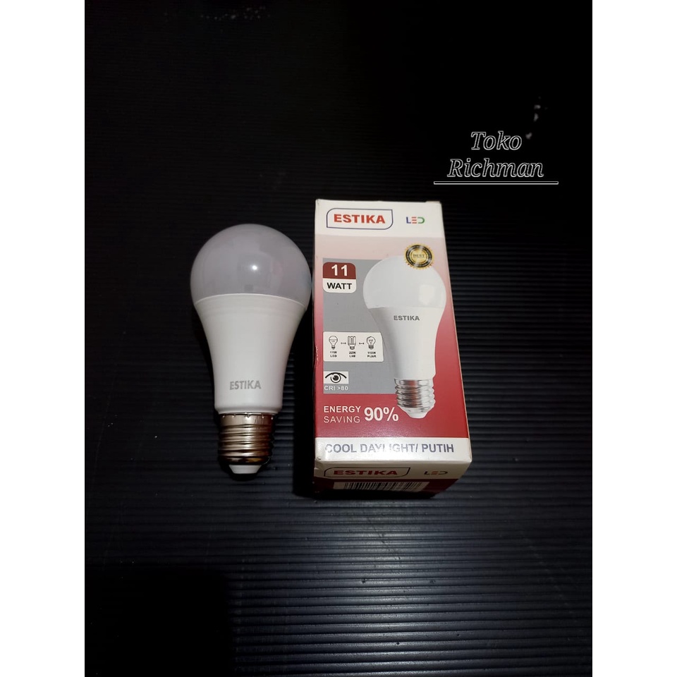 Lampu Bohlam LED Estika Hemat Listrik 3WATT 5W 8W 11W 14W 18W 25W