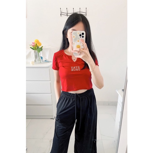 croptop wanita polos tulisan import murah,atasan kaos croptop cwe importmurah,croptop korean tulisan