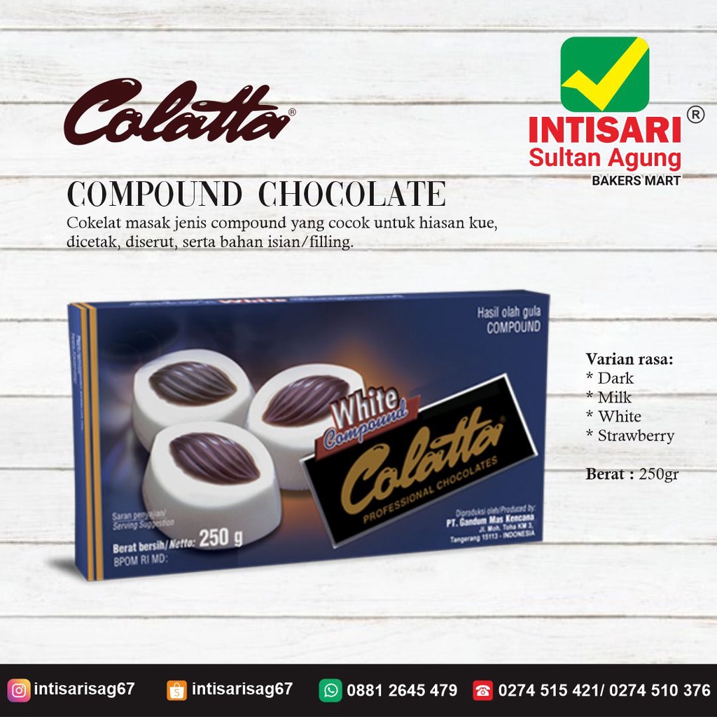 

COLATTA COKLAT COMPOUND 250GR