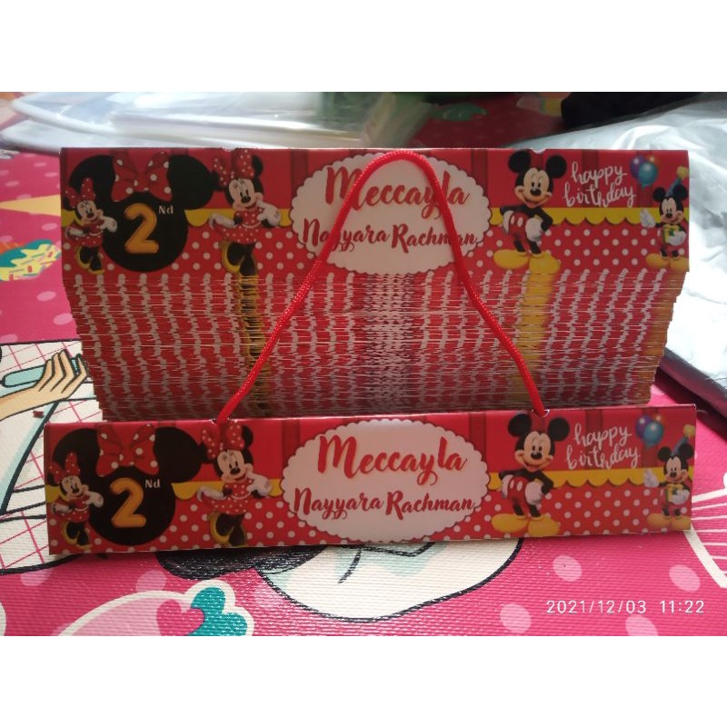 

label plastik ukuran 25x35 (sudah satu paket kecuali isi snack)