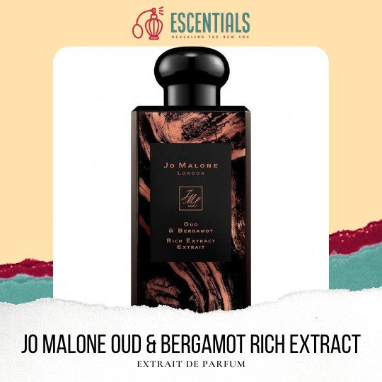 [100% Original] Jo Malone Oud & Bergamot Rich Extract 100ml PARFUM 100ml [Box + Pita]
