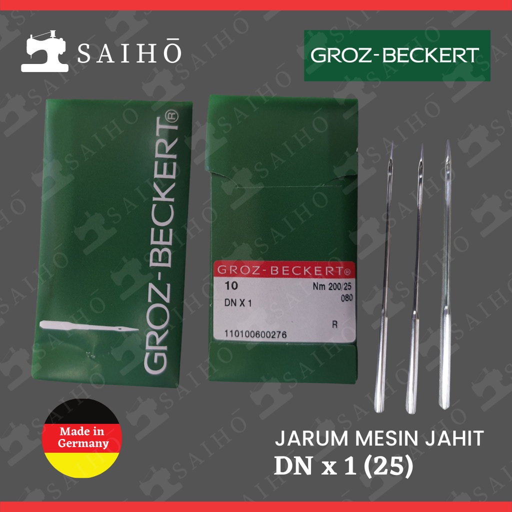 Groz Beckert DN x 1 / DNx1 Jarum Mesin Jahit