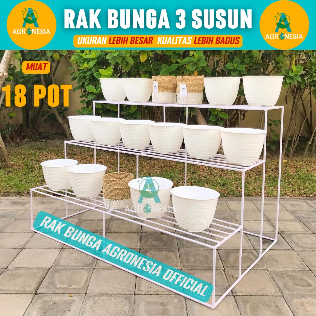 Rak Bunga Susun Besi Minimalis