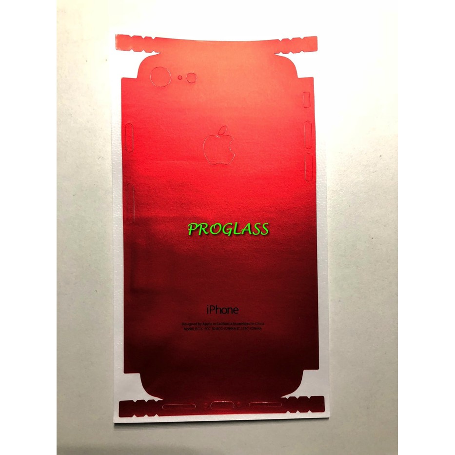 Iphone XR / XS MAX MATTE RED Skin / sticker / garskin case Cover