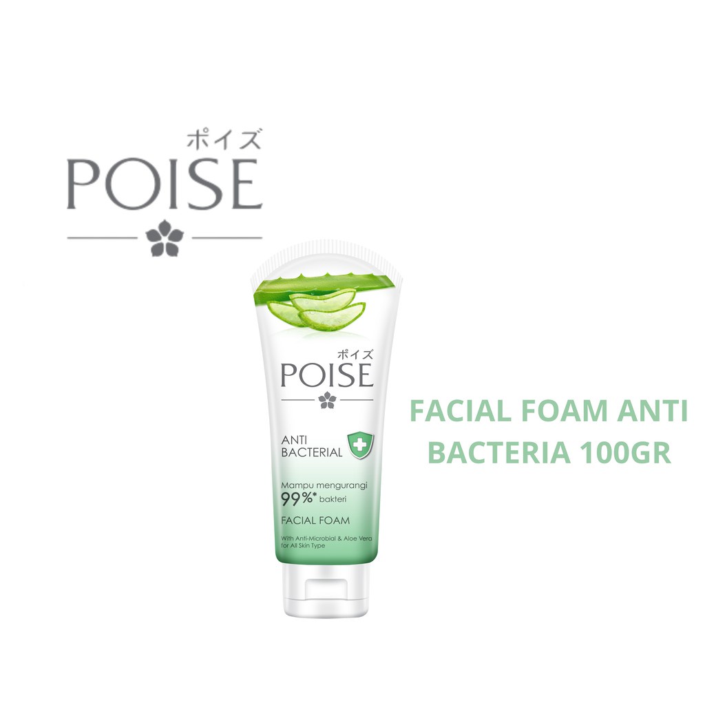 POISE FACIAL FOAM ANTI BACTERIA 100gr