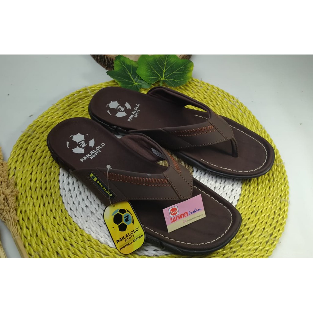 Sandal Pakalolo N2351 B, N2351 A, N2351 C model jepit bahan kulit