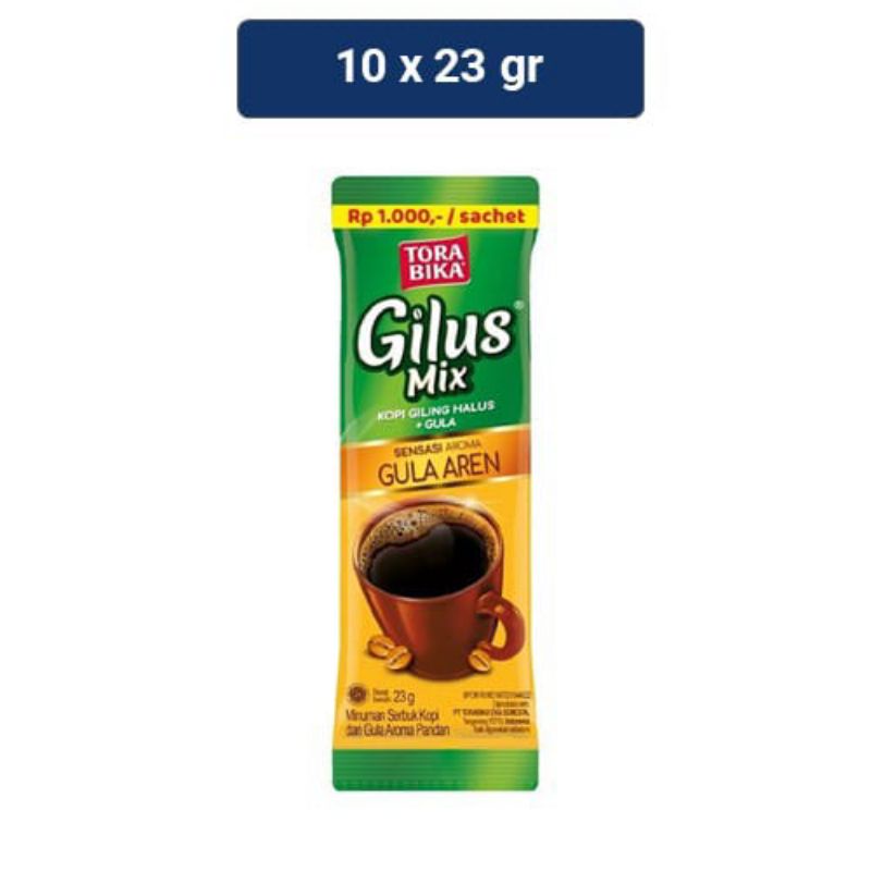 Kopi Torabika Gilus Mix Gula Aren (10pcs x 23gr)