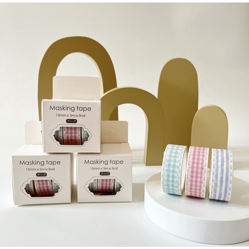 

Washimoshi Masking Washi Tape Mugoo series (pastel)