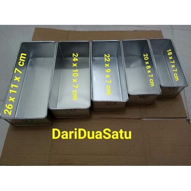 Cetakan Loyang Roti Tawar Brownis Puding 1 Set (5pc)