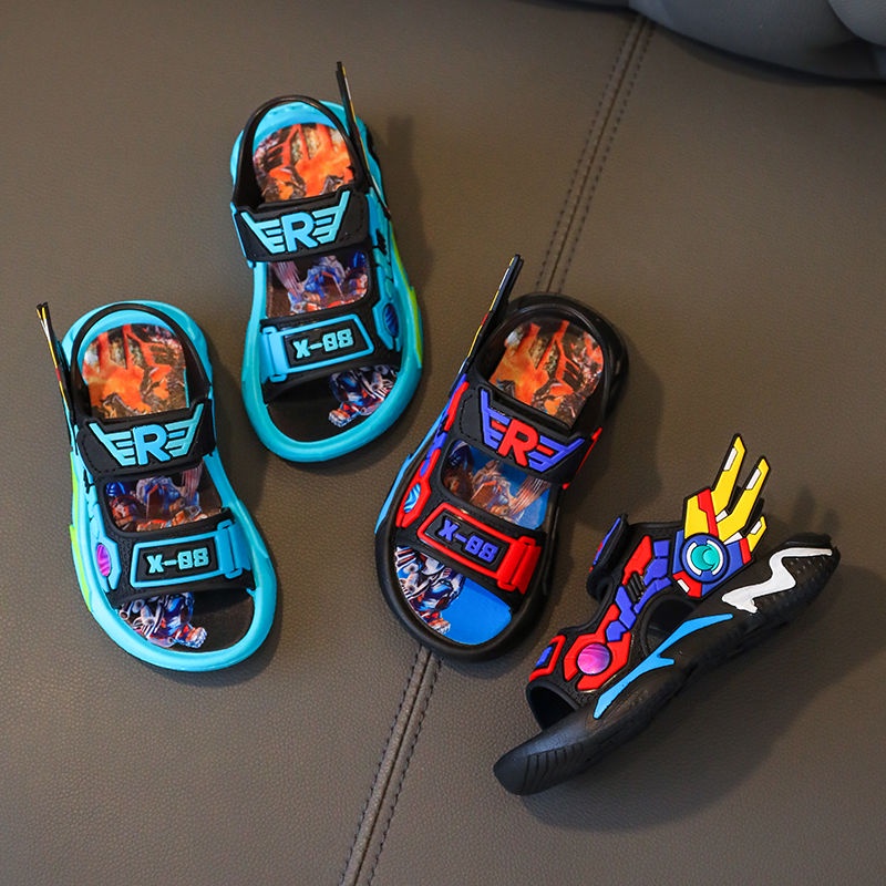 PROMO 12.12 PUNCAK Okaybaby B119 Sandal Robot Transformers Anak Laki-laki Termurah Sepatu Sendal Gunung Sport Import Fashion Terbaru Kekinian