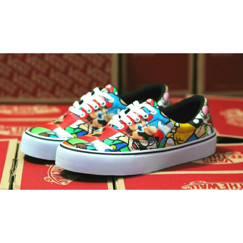 SEPATU VANS MARIO NINTENDO OLDSCHOOL ERA SK8 SNEAKERS CASUAL PREMIUM