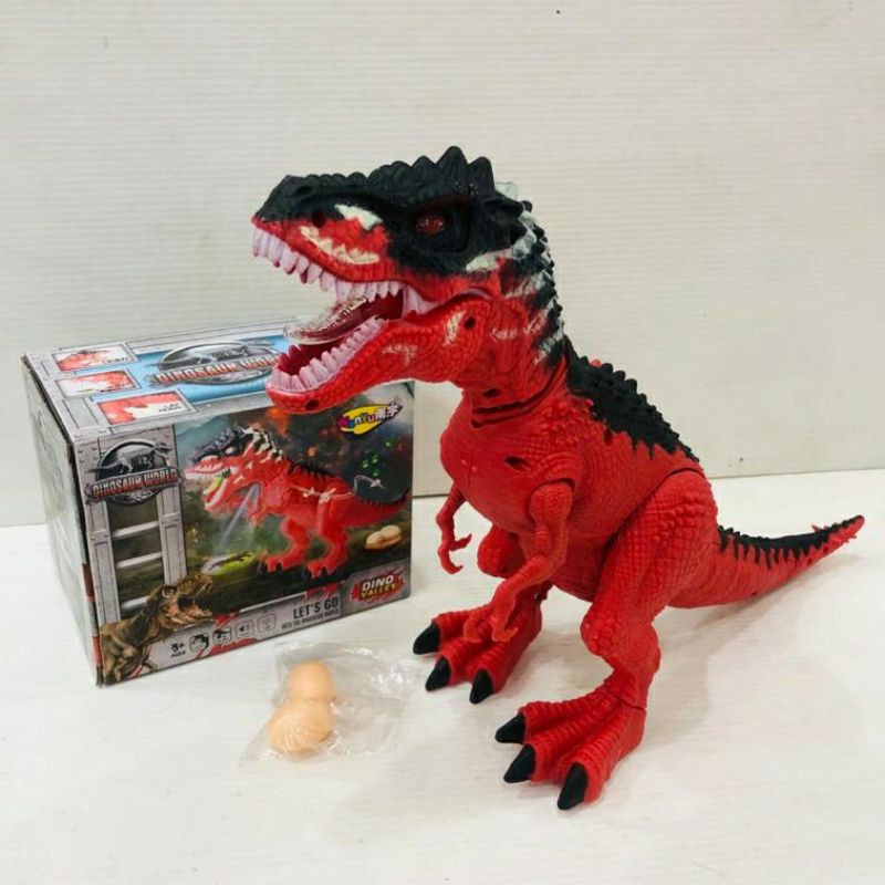 AJ Mainan Anak Robot Dinosaurus Tyrex/T-Rex/TRex Besar Bertelur Murah Gratis Batre