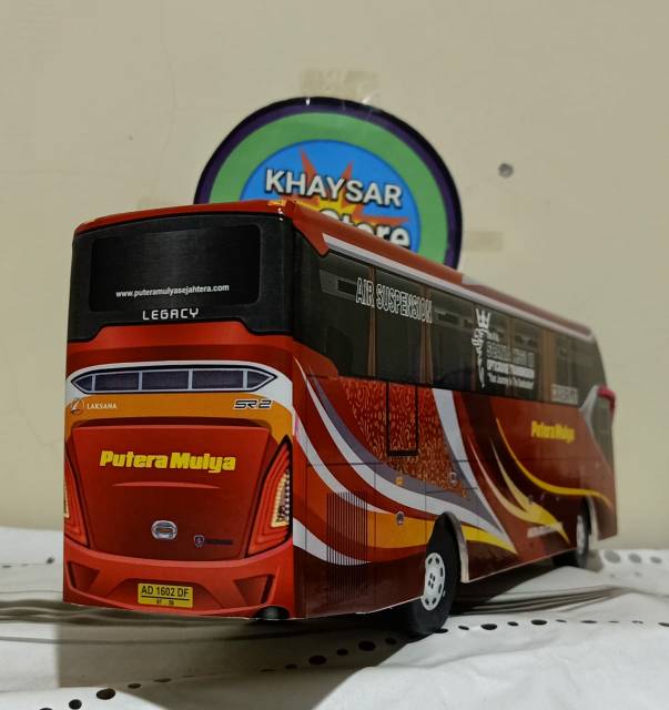 Miniatur bus bis SR2 PUTRA MULYA