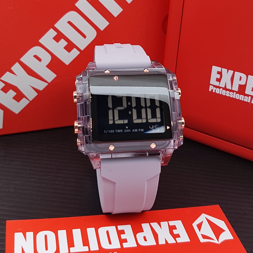 jam tangan expedition 6817 original digital - purple