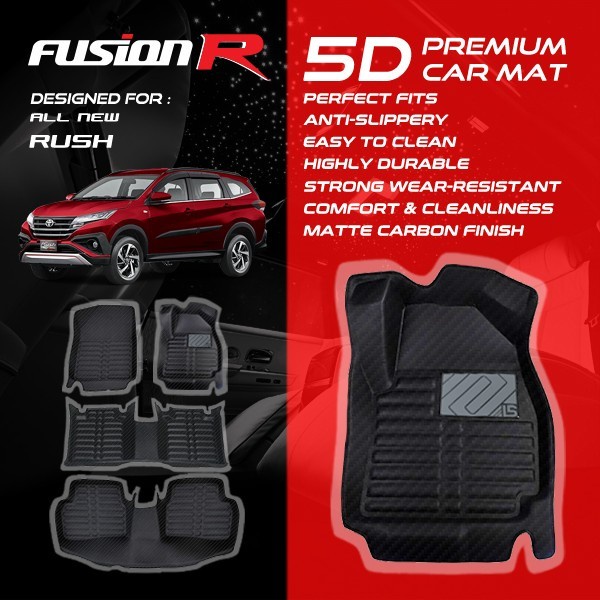 Fusion R Karpet Mobil 5D All Rush / Luxury Car Carpet Carbon Premium Original