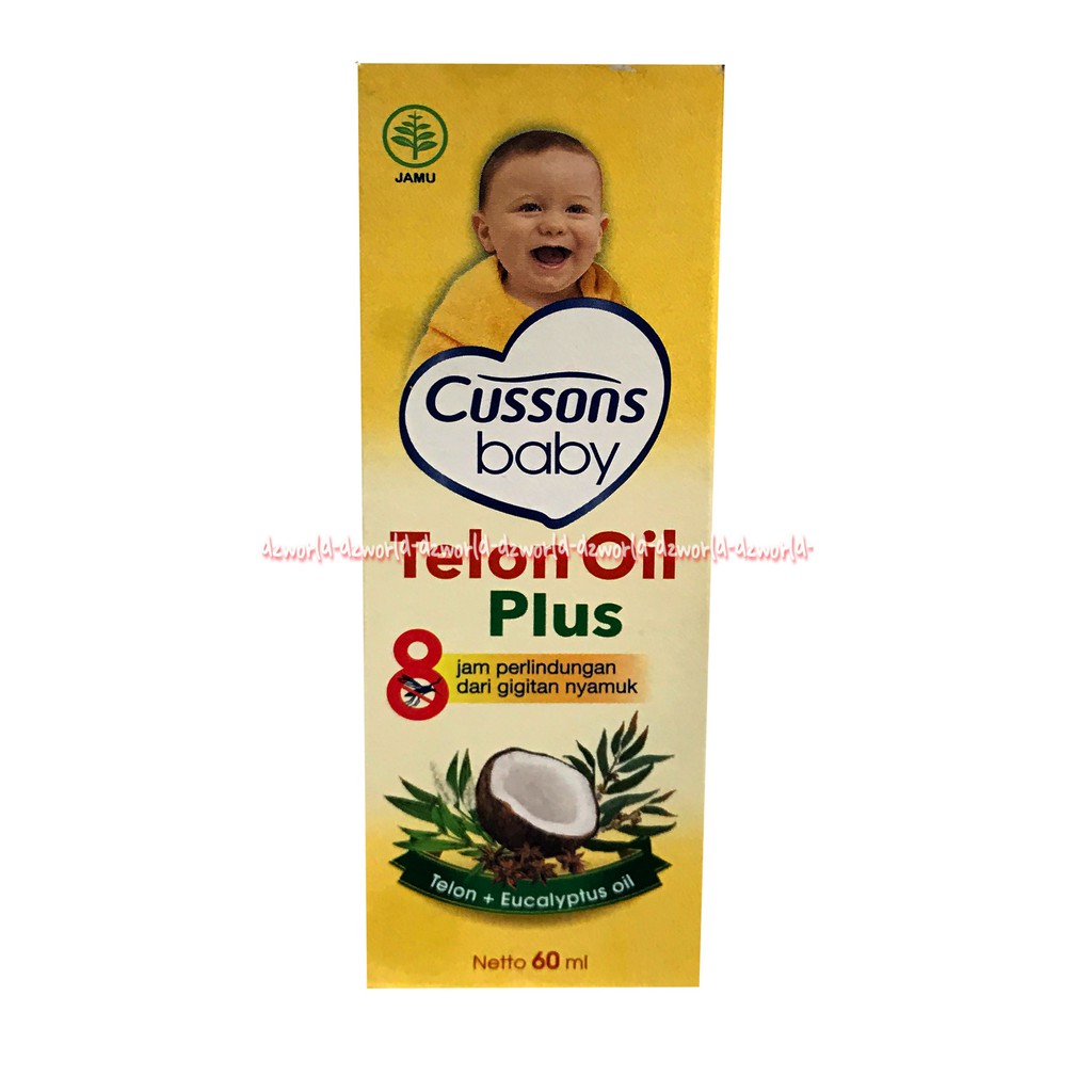 Cussons Baby Telon Oil Plus 60ml Memberi Pelindungan 6 Jam Non Stop Dari Gigitan Nyamuk