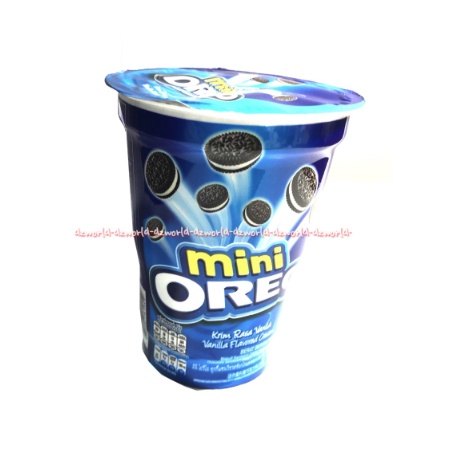 Oreo Mini Biskuit 61gr Dengan Rasa Krim Vanila Mini Oreo Renyah Dan Lezat Oreo Cup Cups Oreo Biskuit Coklat