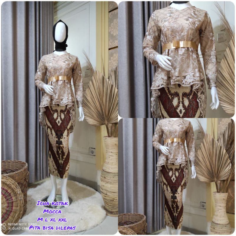 Kebaya Tile Ica Pinguin / Kebaya tile Aurora / Kebaya Brukat Murah-2