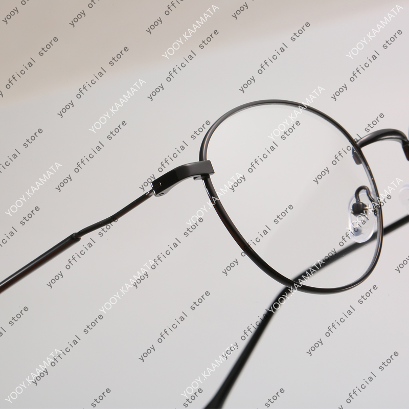 Kacamata Photochromic Anti Radiasi Uv400 Bentuk Bulat Bahan Metal Gaya Korea Untuk Pria Dan Wanita