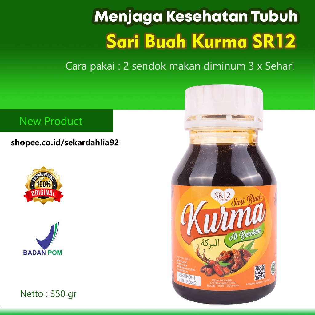 

SARI KURMA PREMIUM SR12 TANPA GULA MENINGKATKAN IMUN DAN STAMINA