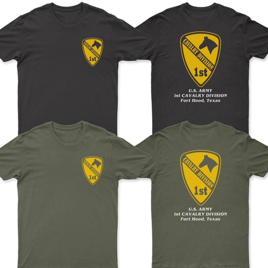 US Army 1st Cavalry Division Veteran Military T Shirt