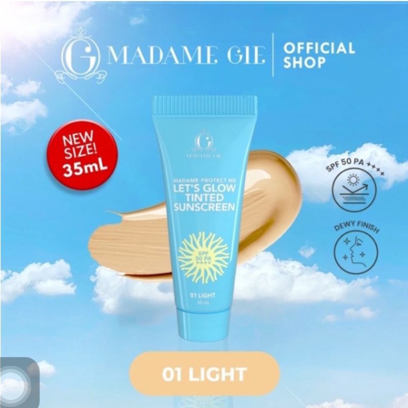 ☃Cutezz_Ching1☃Madame Gie Protect Me Let's Glow Tinted Sunscreen SPF 50 PA+++  35ml