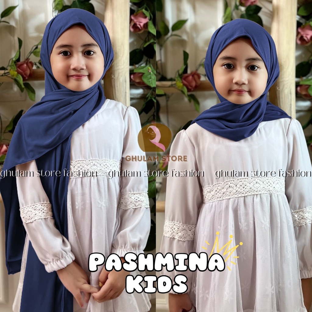 Kerudung Instan Anak Jilbab Pashmina Anak Instan Jersey Lucu Murah Simpel Usia Anak TK Umur 3-8 Tahun