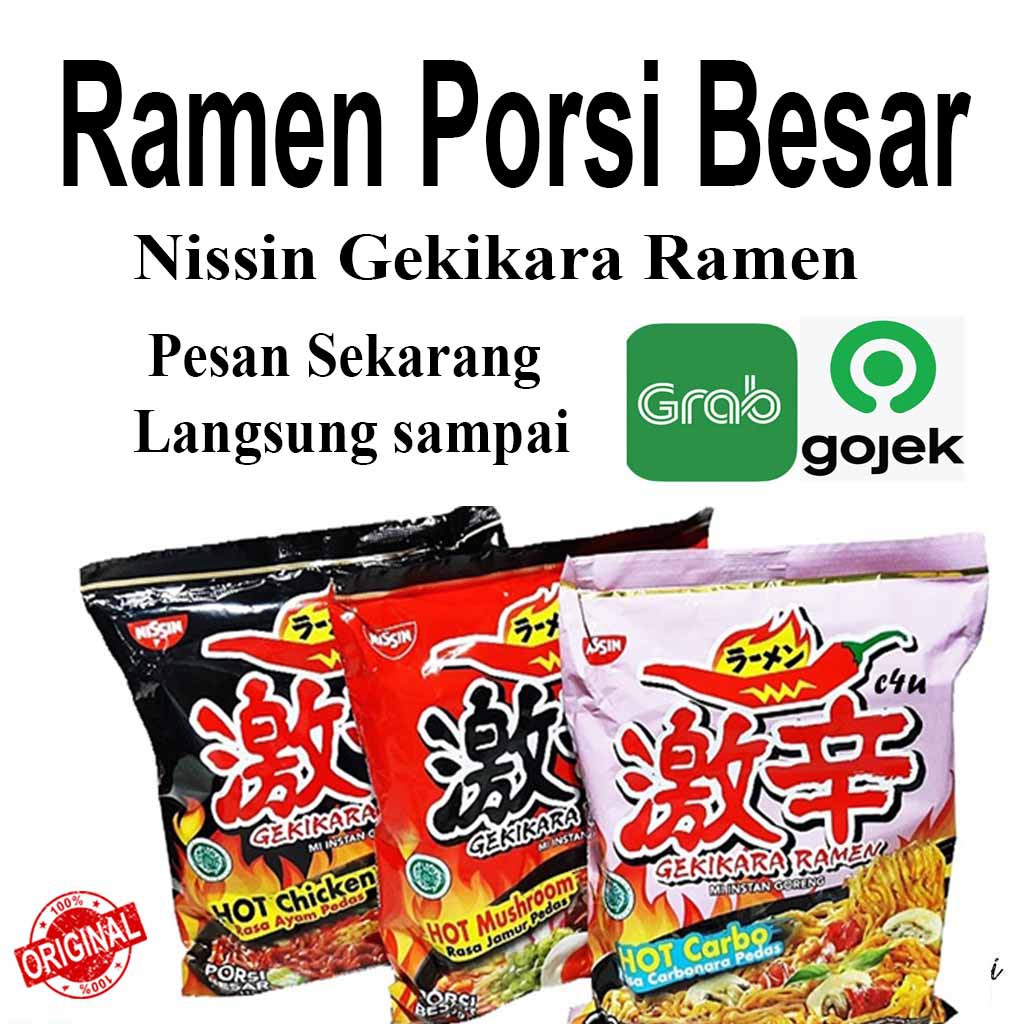 

Nissin Gekikara Ramen Porsi Besar - Netto 105 g.Grosir Tangerang