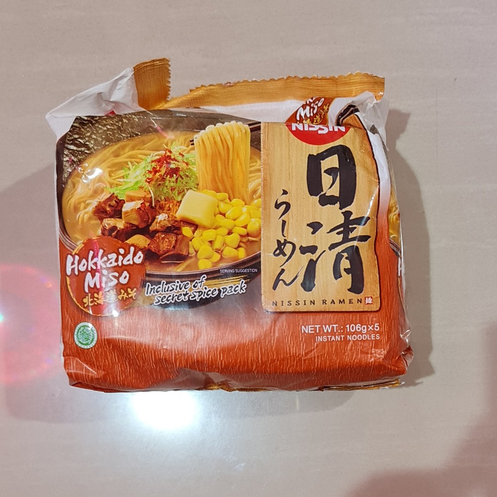 Mie Nissin Ramen Hokkaido Miso 5 x 106 Gram