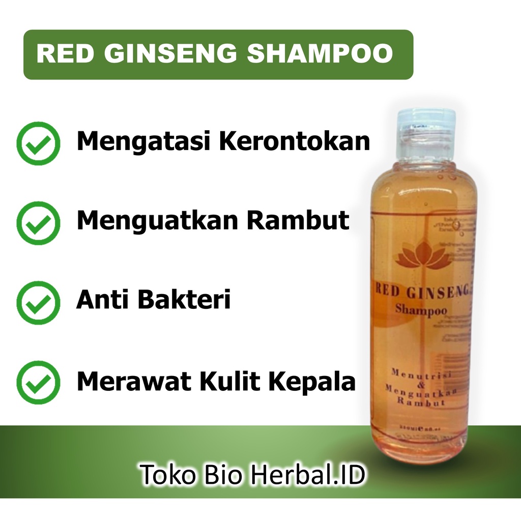 Shampoo Rambut Rontok Penyubur Rambut Rontok Red Ginseng Shampoo B4Q