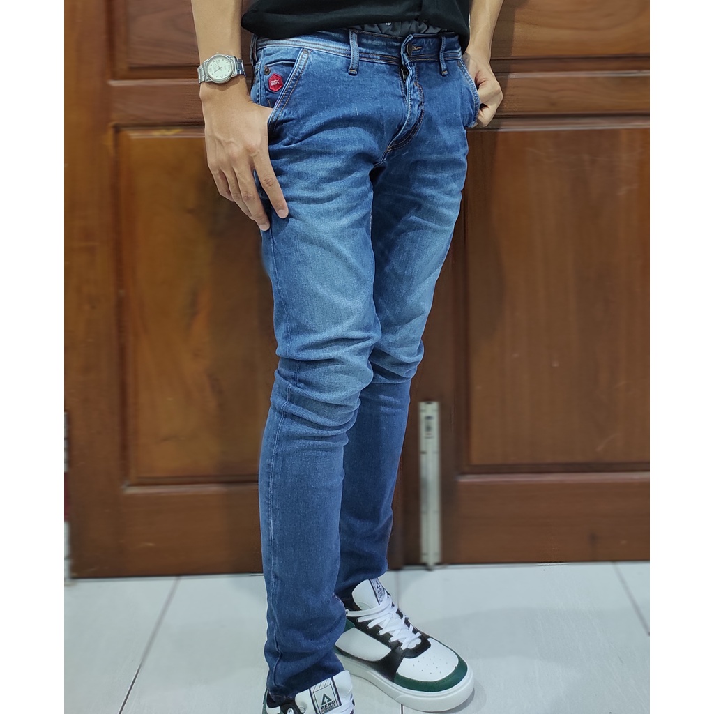 Oxygen garment stretch oxn 345 - celana panjang pria - jeans original
