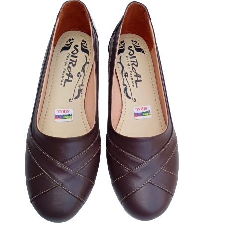 Sepatu Flat Shoes Wanita Murah/ Sepatu Balet Warna cokelat Masakini