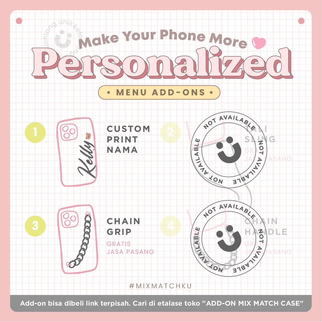 For iPhone - 3D Cute Little Monster with Bow 2 in 1 Soft Case/ Casing Kamera Pita