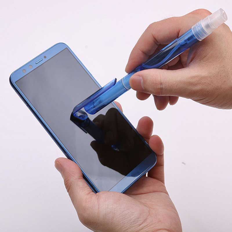 3in1 Pulpen Gel / Disinfektan Mini Portable Multifungsi Dengan Botol Parfum + Stand Holder Handphone