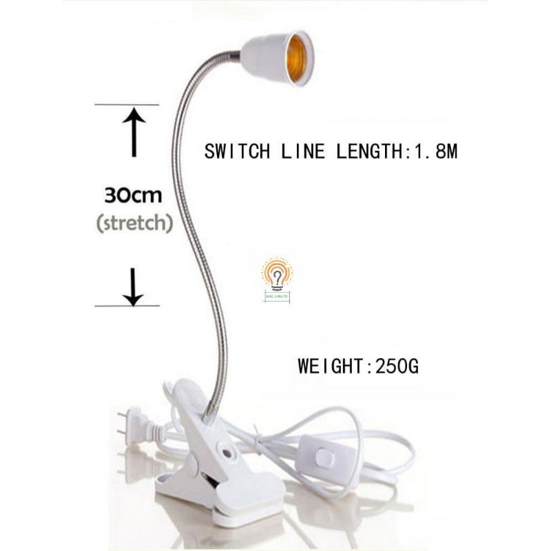 Lampu Belajar Jepit /Flexible Fiting