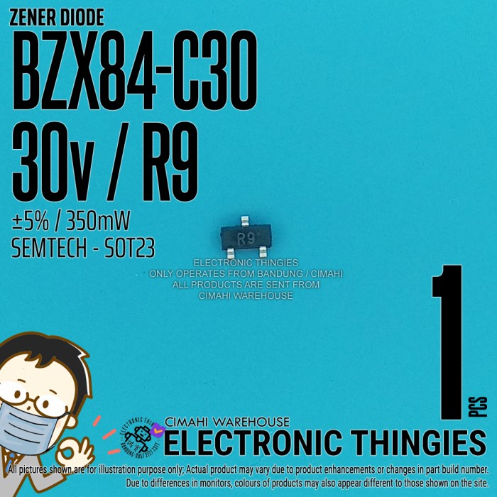 BZX84-C30 SOT23 SEMTECH ZENER R9 30V 5% DIODE DIODA SMD