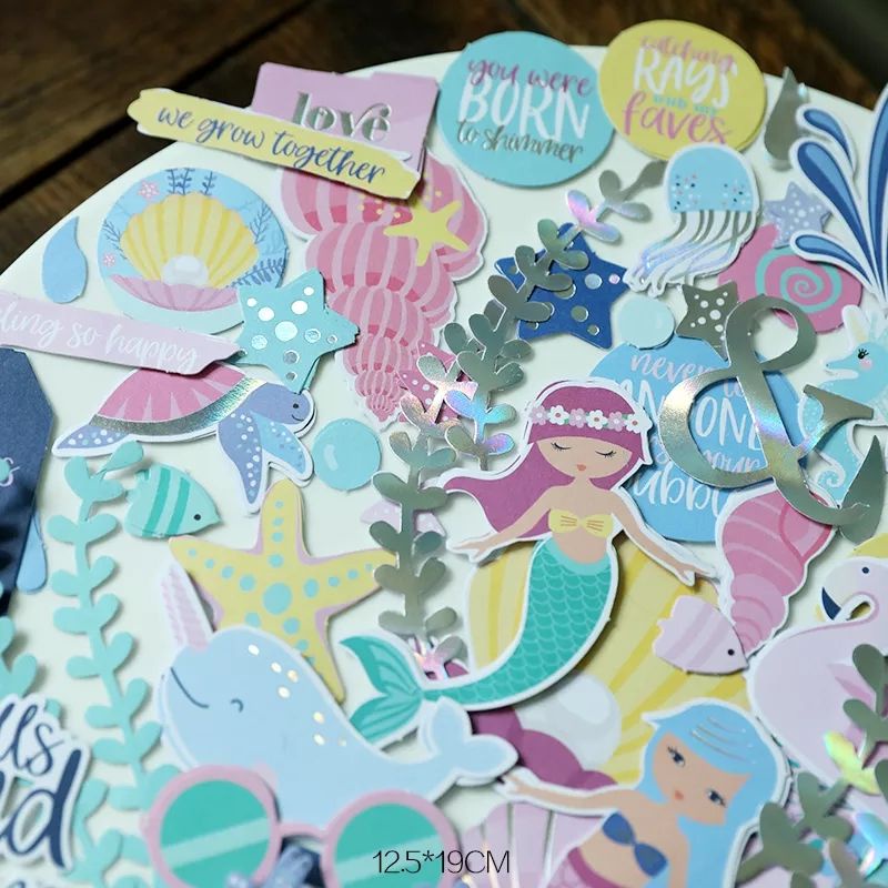 

75pcs die cut scrapbooking, dekorasi jurnal dan diary by rosie's studio