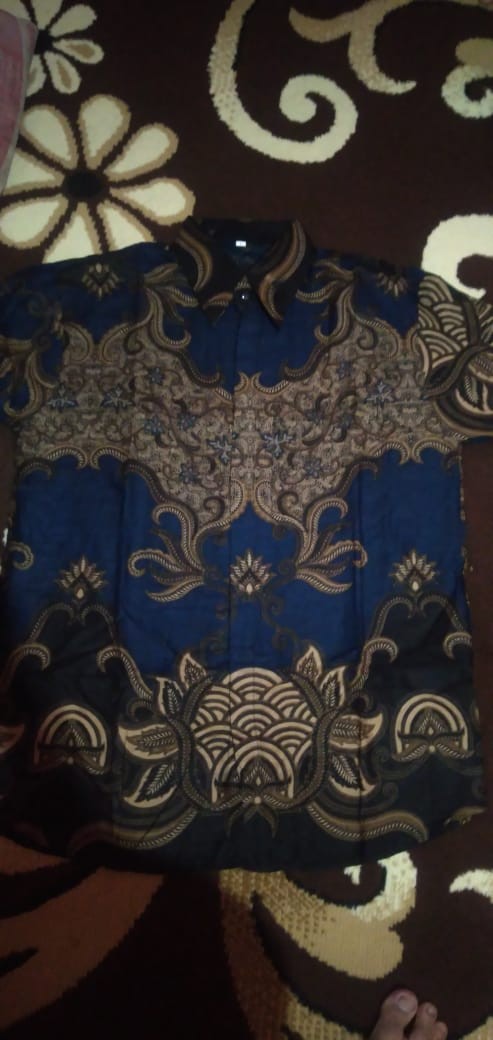 Baju Batik Pria Slimfit Big Size M L Xl Xxl Atasan Kemeja Batik Lengan Panjang Original