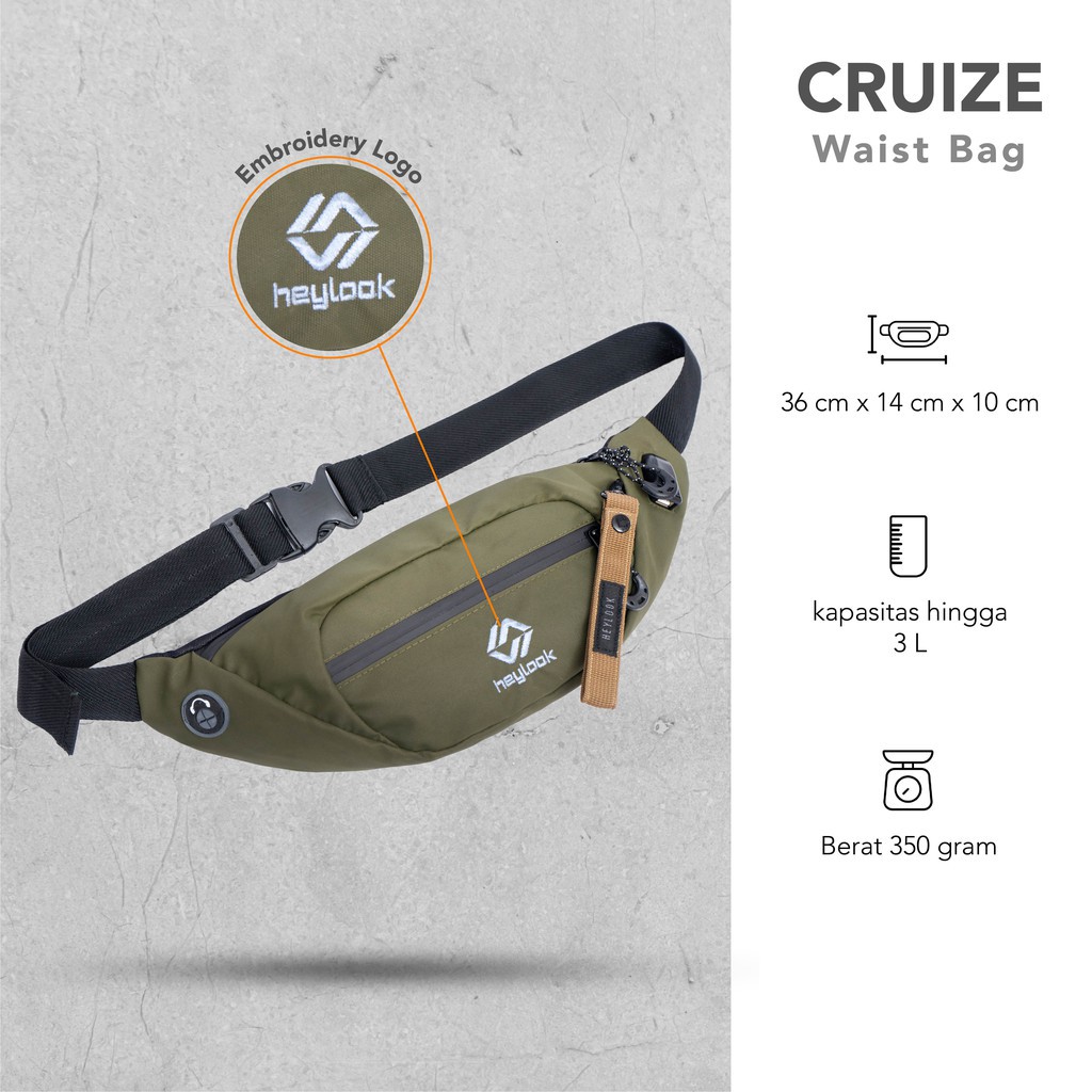 Tas Selempang CRUIZE-1 Pria Bisa Wanita Tas Fashion Waterproof New Model 2020 HOT PRODUK Terbaru