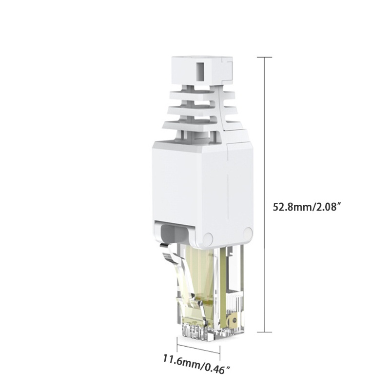 btsg CCTV Ethernet Cable Tool-less Crystal Head Plug CAT6 RJ45 Connector Tool-less