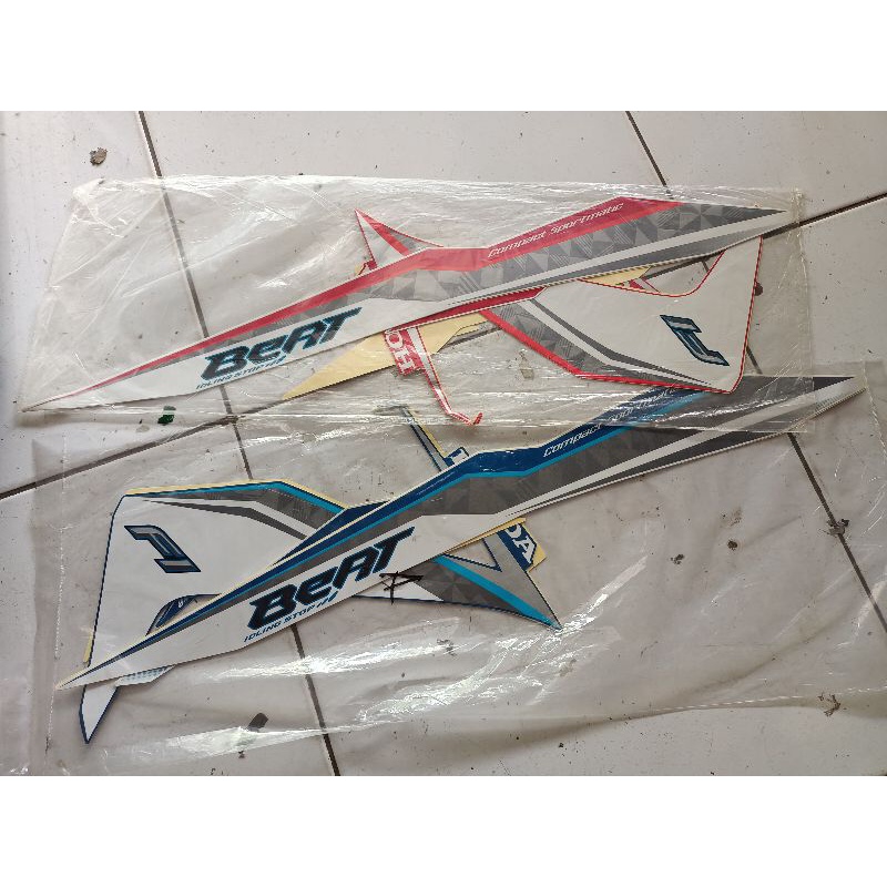 Striping sticker Honda Beat fi esp ISS 2017-2018,barang original
