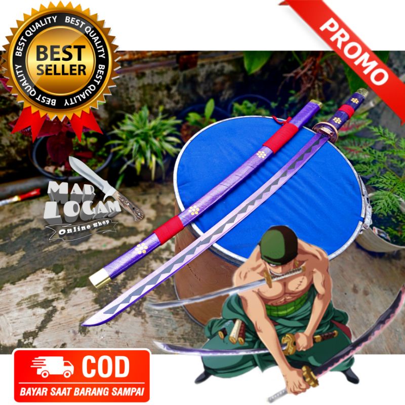 COSPLAY ANIME ONEPIECE !!! KATANA ENMA SAMURAI ROROANA ZORO DIJAMIN TERMURAH