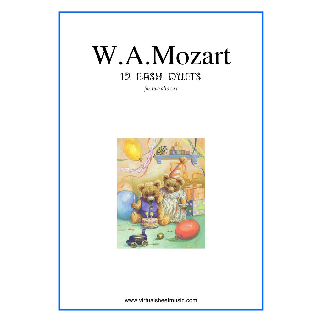 

Buku Saxophone Alto - Duet 12 Easy Mozart