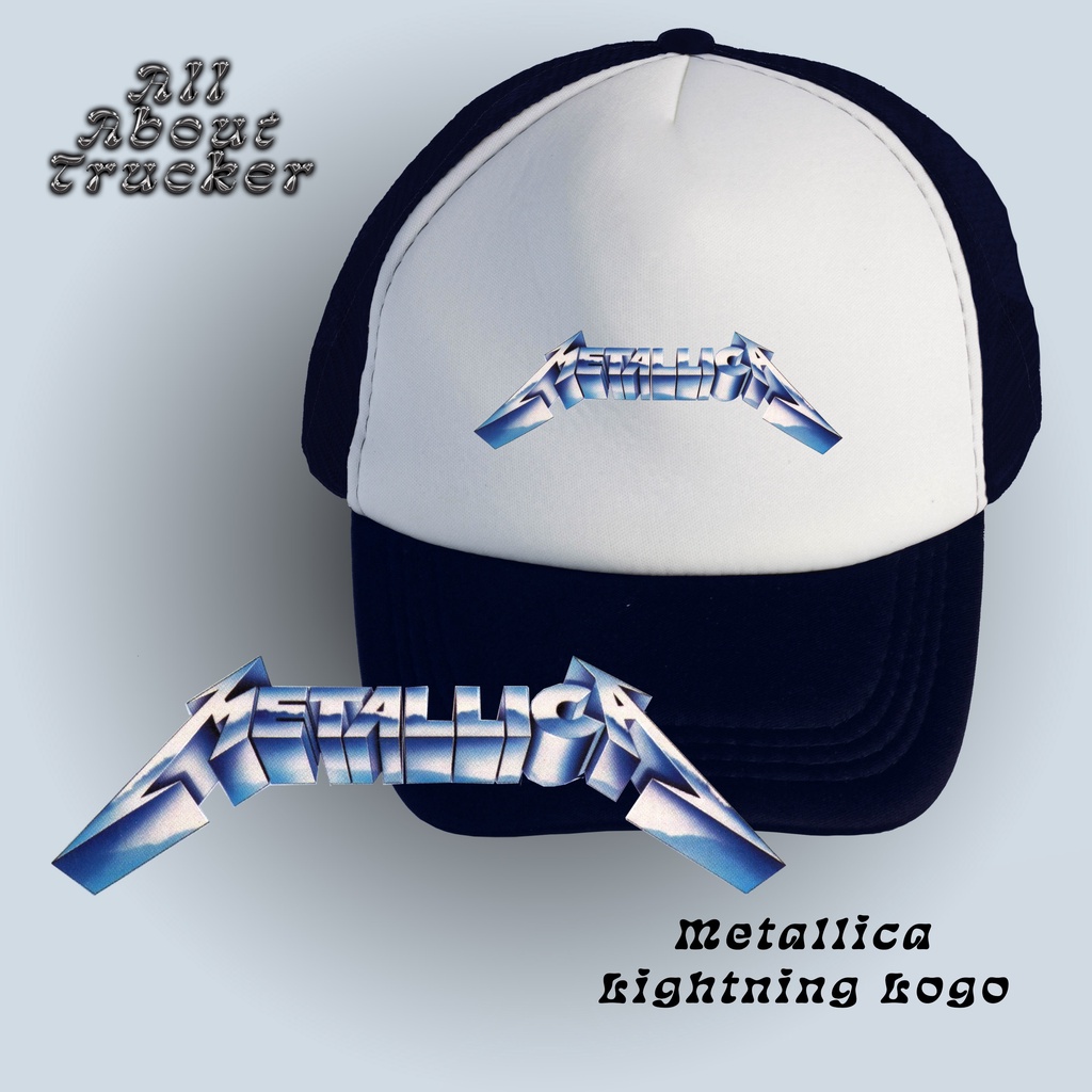 Trucker Hat Metallica - Lightning Logo | Topi Jaring Metallica